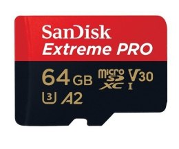Karta pamięci SanDisk Extreme Pro microSDXC 64GB Drony / GoPro (SDSQXCY-064G-GN6MA)