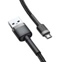 Kabel USB do Micro USB Baseus Cafule 2.4A 0,5m (szaro-czarny)