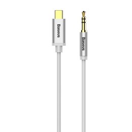 Kabel audio USB-C do mini jack 3,5mm Baseus Yiven 1.2m (biały)