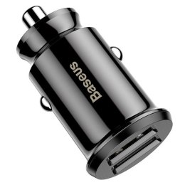 Ładowarka samochodowa Baseus Grain 2x USB 5V 3.1A (czarna)
