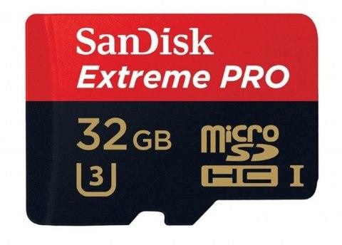 Karta pamięci SanDisk Extreme Pro microSDHC 32GB Drony / GoPro (SDSQXCG-032G-GN6MA)