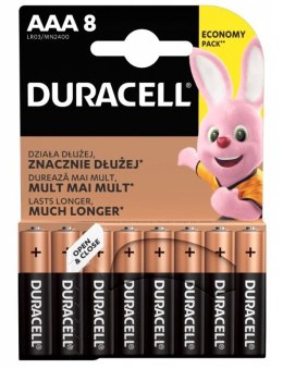 Baterie alkaliczne Duracell Basic LR03/AAA 8 szt