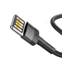 Kabel Lightning USB (dwustronny) Baseus Cafule 1,5A 2m (szaro-czarny)