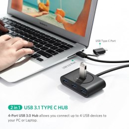 HUB USB 3.0 + USB-C 3.1 UGREEN 4-portowy, OTG