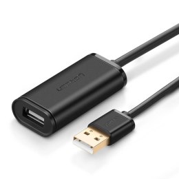 Kabel przedłużający USB 2.0 UGREEN US121, aktywny, 5m (czarny)