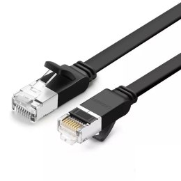 Płaski kabel sieciowy UGREEN z metalowymi wtyczkami, Ethernet RJ45, Cat.6, UTP, 0,5m (czarny)