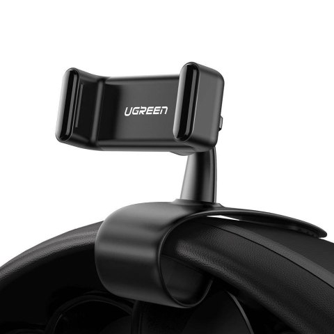 Samochodowy uchwyt zaciskowy UGREEN LP189 na telefon, na kokpit (czarny)