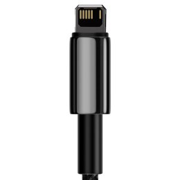 Kabel USB do Lightning Baseus Tungsten Gold, 2.4A, 1m (czarny)