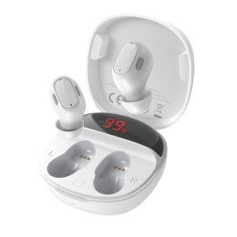 Bezprzewodowe słuchawki Baseus Encok WM01 Plus, Bluetooth 5.0 (białe)