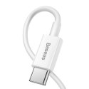 Kabel USB-C do Lightning Baseus Superior Series, 20W, PD, 1,5m (biały)