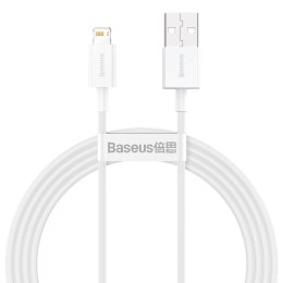 Kabel USB do Lightning Baseus Superior Series, 2.4A, 1,5m (biały)