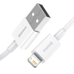 Kabel USB do Lightning Baseus Superior Series, 2.4A, 1m (biały)