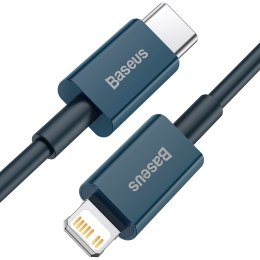 Kabel USB-C do Lightning Baseus Superior Series, 20W, PD, 1m (niebieski)