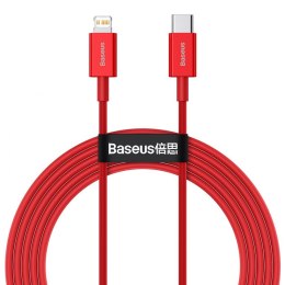 Kabel USB-C do Lightning Baseus Superior Series, 20W, PD, 2m (czerwony)