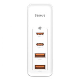 Ładowarka sieciowa Baseus GaN2 Pro, 2x USB + 2x USB-C, 100W, EU (biała)