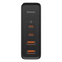 Ładowarka sieciowa Baseus GaN2 Pro, 2x USB + 2x USB-C, 100W, EU (czarna)