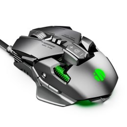 Przewodowa mysz gamingowa Inphic PG1 (srebrno-zielona)