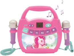 Odtwarzacz Karaoke Jednorożec 2x Mikrofon AUX Bluetooth Unicorn Różowy