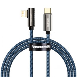 Kabel USB-C do Lightning kątowy Baseus Legend Series, PD, 20W, 1m (niebieski)