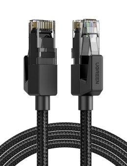 UGREEN NW135 Kabel sieciowy w oplocie, Ethernet RJ45, Cat.6, U/UTP, 3m (czarny)