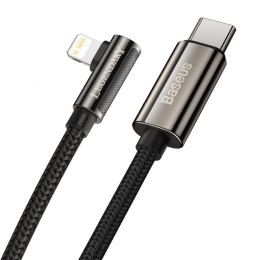 Kabel USB-C do Lightning kątowy Baseus Legend Series, PD, 20W, 1m (czarny)