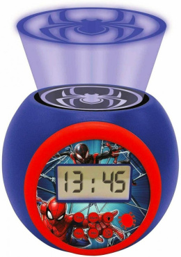 SPIDERMAN Projektor Zegar Budzik Alarm Dla Dzieci