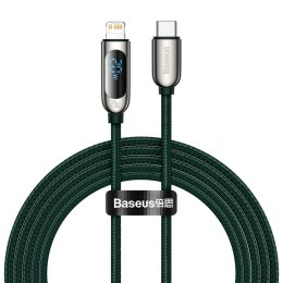 Kabel USB-C do Lightning Baseus Display, PD, 20W, 2m (zielony)