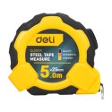 Miara zwijana Deli Tools EDL3797Y, 5m/25mm (żółta)