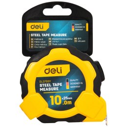Miara zwijana Deli Tools EDL3799Y, 10m/25mm (żółta)