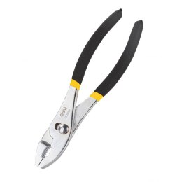 Szczypce do połączeń ślizgowych Deli Tools EDL25508, 8'' (czarno-żółte)
