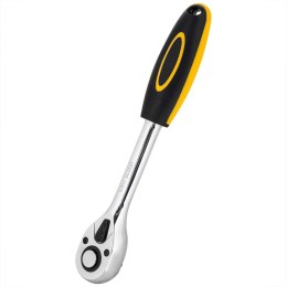 Grzechotka Deli Tools EDL2521, 1/2'' (żółta)