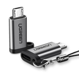 Adapter USB-C do micro USB UGREEN US282 (szary)