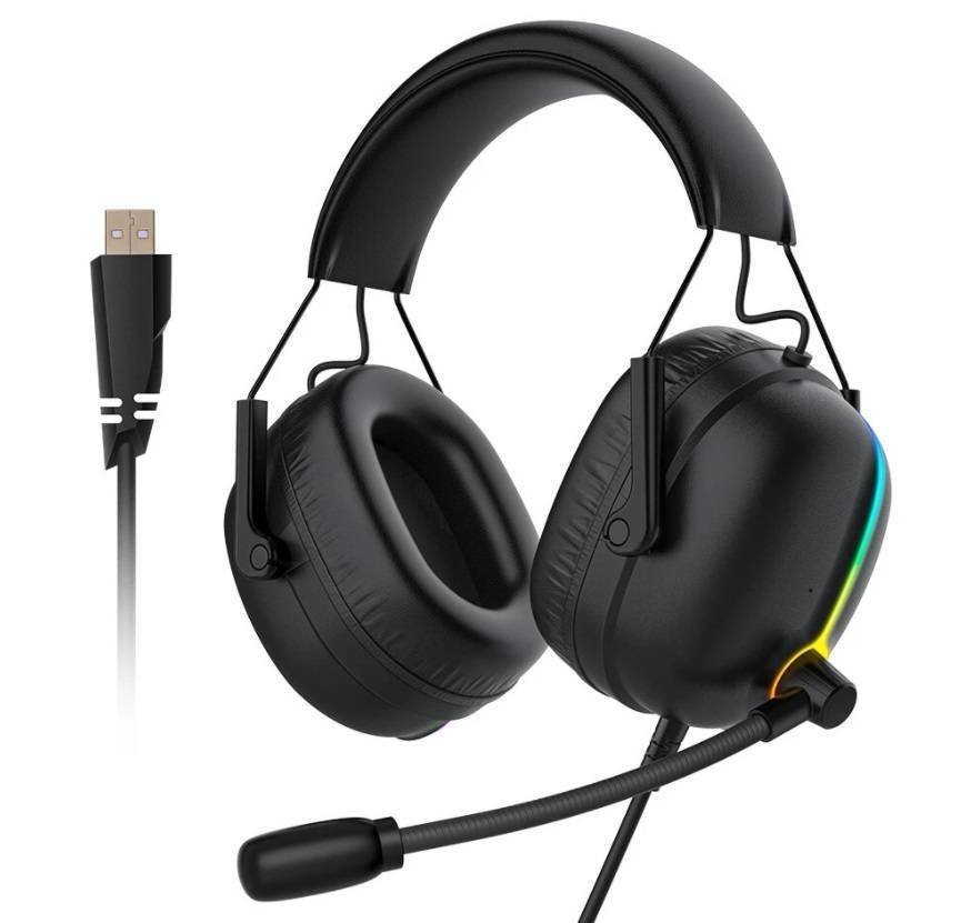 Słuchawki gamingowe BlitzWolf AA-GB4, RGB, 7.1 (czarne)
