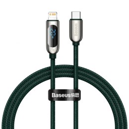Kabel USB-C do Lightning Baseus Display, PD, 20W, 1m (zielony)