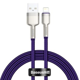 Kabel USB do Lightning Baseus Cafule, 2.4A, 1m (fioletowy)