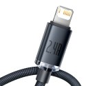 Kabel USB do Lightning Baseus Crystal, 2.4A, 2m (czarny)