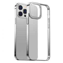 Przeźroczyste Etui Baseus Glitter do iPhone 13 Pro Max (srebrne)
