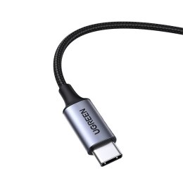 Kabel USB-C UGREEN CM450 do mini jack 3.5mm AUX, 1m (czarny)