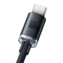 Kabel USB do USB-C Baseus Crystal, 100W, 2m (czarny)