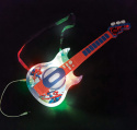 SPIDERMAN Gitara elektryczna dla dzieci LED + mikrofon