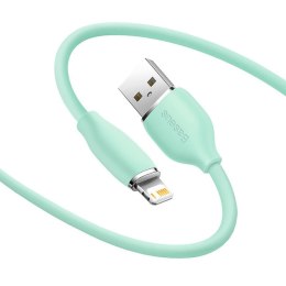 Kabel USB do Lightning Baseus Jelly, 2.4A, 1,2m (zielony)