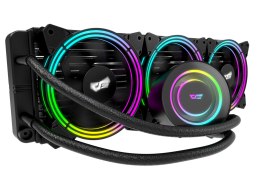 Chłodzenie wodne komputera AiO Darkflash TR360 RGB 3x 120x120 (czarne)