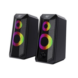Głośniki komputerowe Havit SK202 2.0 RGB (czarne)