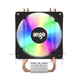 Chłodzenie aktywne do procesora Aigo ICE 200 LED (radiator + wentylator czarny)