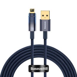 Kabel USB do Lightning Baseus Explorer, 2.4A, 2m (niebieski)
