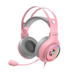Słuchawki gamingowe Edifier HECATE G4 TE, RGB, 7.1 (różowe)