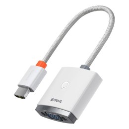 Adapter HDMI do VGA Baseus Lite Series z audio (biały)
