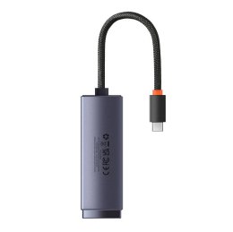 Adapter sieciowy Baseus Lite Series USB-C do RJ45, 100Mbps (szary)
