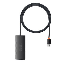 Hub 4w1 Baseus Lite Series USB do 4x USB 3.0 1m (czarny)