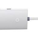 Hub 4w1 Baseus Lite Series USB do 4x USB 3.0 25cm (biały)